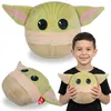 TY Star Wars Baby Yoda Dekokissen, SQUISHY BEANIES, rundes Produktbild-Vorschau 1