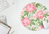 MuchoWow® Mauspad Mousepad Blumen - Rosa - Muster 40x40 cm Produktbild-Vorschau 6