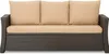 A studio shot of a sofa with beige cushions. Anteprima dell’immagine prodotto
