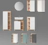 Midischrank Livinity Marano Anthrazit 50 x 128 cm mit Tür Produktbild-Vorschau 7