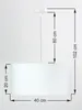 Stilvolle Hängelampe Weiß Gold Stoff rund Ø40cm Wohnzimmer Produktbild-Vorschau 6