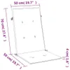 Hochlehner-Auflagen 6 Stk. Melange Anthrazit 120x50x4 cm Produktbild-Vorschau 10