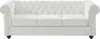Ledersofa 3-Sitzer - Büffelleder - Weiß - CHESTERFIELD Produktbild-Vorschau 1