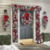 40 cm vianočný veniec Xmas Door Oranments Veselé Vianoce Náhľad obrázku produktu 3