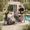 tectake® Aluminium Rattansessel Pacentro verstellbare Produktbild-Vorschau 7