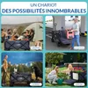 Chariot à bras pliant sans toit 100 kg chargeable avec Voir les images du produit 4