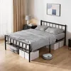 Bett 140 x 200 cm, Bettgestell Metall mit Kopfteil, Produktbild-Vorschau 1
