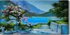 Leinwand Wanduhr Wandkunst Uhr Geräuschlos 60x30 Gemälde Produktbild-Vorschau 1
