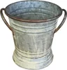 Nostalgischer Zink Kübel Pflanzgefäß Gartendeko, 20 cm Produktbild-Vorschau 1