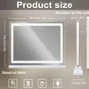 Toaletka VANITII z lustrem  Oświetlenie LED z kryształami, Podgląd zdjęcia produktu 10