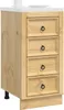 vidaXL Schrank SKI Honigbraun 40 x 46 x 81 cm Massives Produktbild-Vorschau 3