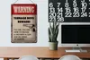 Blechschild Spruch 20x30cm warning teenage boys Produktbild-Vorschau 5