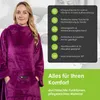 heimtexland ® Ärmeldecke TV Kuscheldecke mit Ärmeln Taschen Produktbild-Vorschau 3