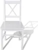 vidaXL vidaXL - Chaises de table - 2 - Pièce - Pin - blanc Voir les images du produit 2