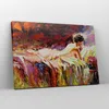 Bild auf Leinwand - Leinwandbild - Frau Modell - 70x50cm - Produktbild-Vorschau 4