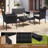 COSTWAY Polyrattan Gartenmöbel Set, Outdoor Gartengarnitur, Produktbild-Vorschau 7