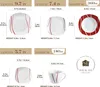 60 pcs. service de table, service combiné en porcelaine, Voir les images du produit 2