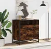 vidaXL Szafka z szufladami dąb wędzony 70x41x70 cm Materiał Podgląd zdjęcia produktu 3