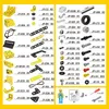 WOOPIE Kit di Costruzioni Veicoli da Cantiere STEAM 6 in 1, Anteprima dell’immagine prodotto 3
