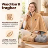 Akku Heizdecke Umhang 150x82cm, Wärmeponcho aus Plüsch mit Produktbild-Vorschau 4
