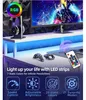 Herný písací stôl s elektrickými zásuvkami a LED Náhľad obrázku produktu 8
