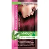 A product shot of a hair dye sachet with a model's hair and face visible. Anteprima dell’immagine prodotto