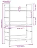 vidaXL Regał 3 półki dąb 60×27,6×90,5 cm materiał Podgląd zdjęcia produktu 7