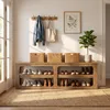 Panca porta scarpe ampia (180 cm) con 3 ripiani, pensile Anteprima dell’immagine prodotto 3