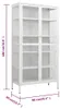vidaXL Vitrína bílá 90x40x180 cm Ocel a tvrzené sklo Náhled obrázku produktu 8