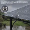 Outsunny Paviljoen 3,2x3,2 m: Stabiel, wintervast Productafbeelding-voorbeeld 8