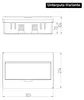 Aufputz und Unterputz / Sicherungskasten / Verteilerkasten / IP 40 / 1-Reihig für 12 Module / mit PE-/N-Klemmen / modernes schwarz Voir les images du produit