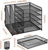Schreibtischaufsatz Schreibtisch Organizer mit Aktenhalter Produktbild-Vorschau 5
