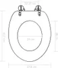 vidaXL Siège de toilette avec couvercle Soft-Close MDF Voir les images du produit 17