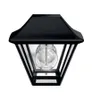 A black outdoor lantern with a clear glass bulb inside, shown against a white background. Anteprima dell’immagine prodotto