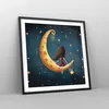 Gerahmtes Poster - Schwarzer Rahmen - Kinder Mädchen Mond - Produktbild-Vorschau 8