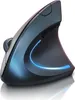 A close-up, studio shot of a vertical computer mouse. Voir les images du produit