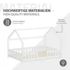 ML-Design Kinderbett 140x200cm mit Rausfallschutz, Dach & Produktbild-Vorschau 6