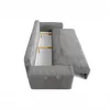 Cord Schlafsofa 3-Sitzer 265 x 105 cm Hellgrau mit Produktbild-Vorschau 8