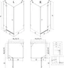 Mexen Lunar Duschkabine schwenkbar rechts 100 x 90 cm, Produktbild-Vorschau 13