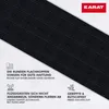 A close-up of a black textured surface with marketing text and icons. Podgląd zdjęcia produktu