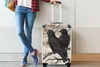 MuchoWow® Koffer Handgepäck Trolley Rollkoffer Kleine Produktbild-Vorschau 5