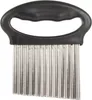 A crinkle cutter with a black handle and silver blades, shown against a white background. Podgląd zdjęcia produktu
