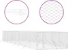vidaXL Outdoor-Hundezwinger Silbern 4x16x2 m Verzinkter Produktbild-Vorschau 1