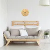 UNUS Wanduhr 30cm rund modern leise Uhrwerk Bambus-Holz Produktbild-Vorschau 4