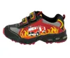 A side view of a child's shoe with a fire truck design. Produktbild-Vorschau