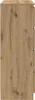 A side view of a wooden sideboard. Voir les images du produit