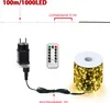 LZQ 100M LED Lichterkette Draht aus Kupferdraht 1000 LEDs Produktbild-Vorschau 2