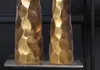 FineBuy, set di 2 vasi decorativi in alluminio dorato, Anteprima dell’immagine prodotto 5