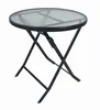 VCM Gartentisch rund Ø 70 cm, Metall Tisch mit Glasplatte, Produktbild-Vorschau 4