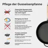 Gusseisenpfanne 28cm Gußeisenpfanne 70mm hoch mit Holzgriff Produktbild-Vorschau 8